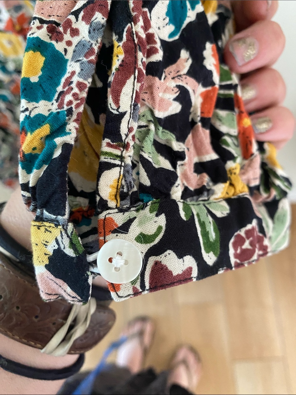 NATURAL LIFE Black Multi Floral Maxi Dress - Picture 5 of 6